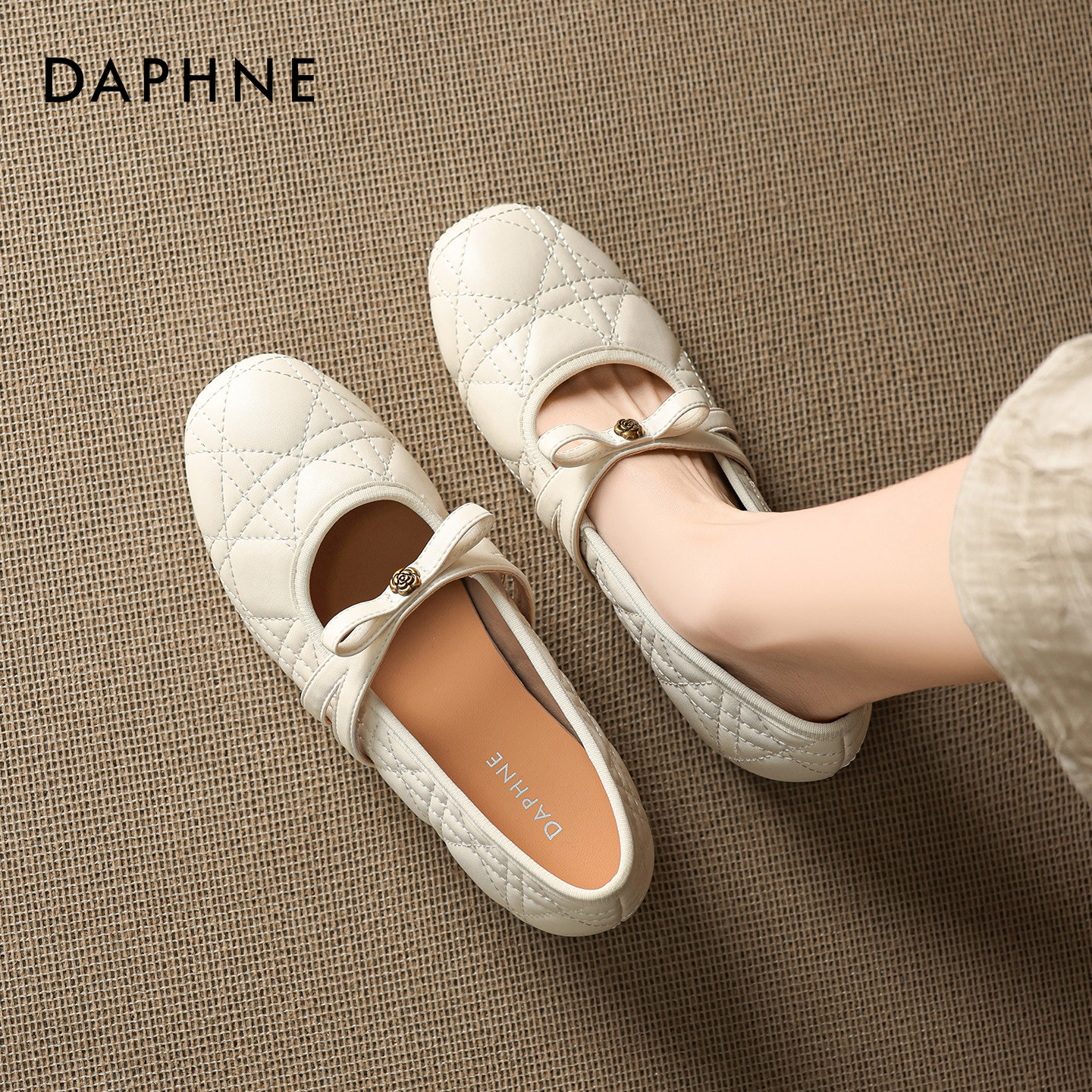 达芙妮山茶花玛丽珍鞋女2026春季新款内增高晚晚鞋小香风法式单鞋,女鞋,玛丽珍鞋,淘宝优惠券,粉丝福利购,淘宝优惠卷