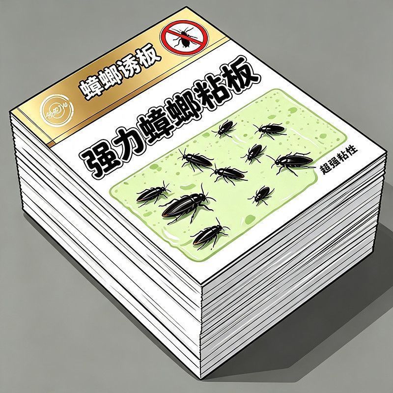 家用大号高粘蟑螂屋粘蝇纸