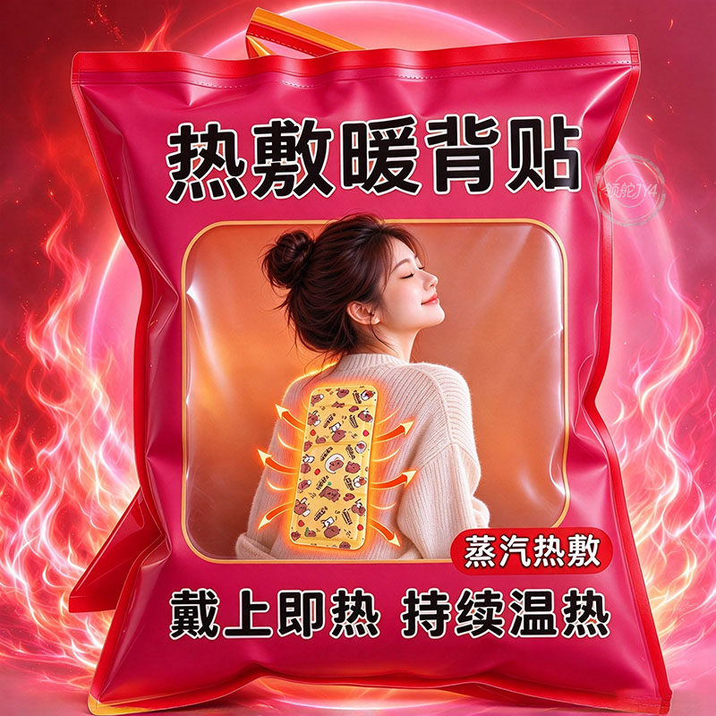 冬季暖背贴持续高温发热腰背部保暖贴热敷自发热暖背贴大号暖宝宝