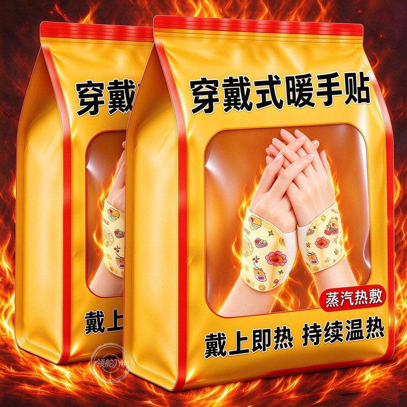 穿戴式暖手贴蒸汽热敷暖宝宝暖手足宝恒温保暖暖贴学生暖手神器