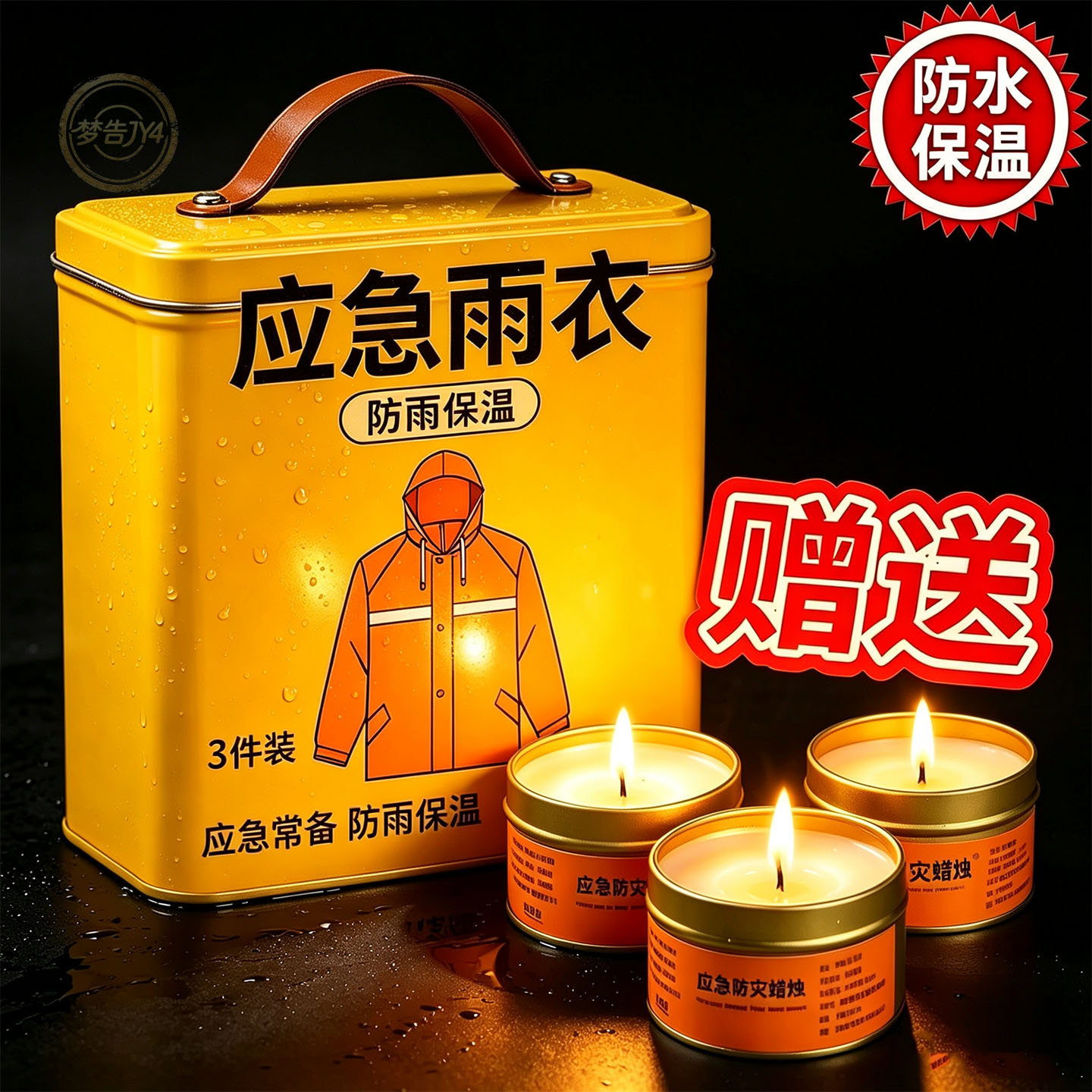 防寒抗撕裂铝膜露营应急雨披