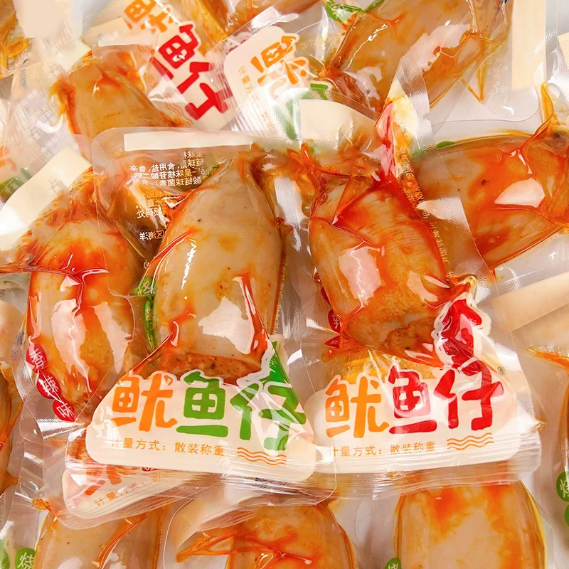 超大个鱿鱼仔开袋即食带籽鲜鱿鱼仔网红爆款休闲零食品小吃批发