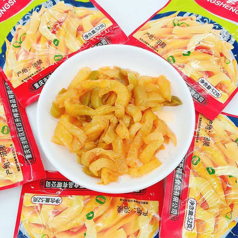 重庆特产涪陵鲜脆榨菜丝小包腌菜