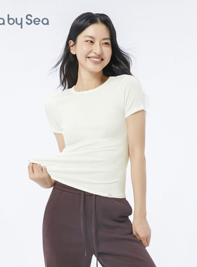 Lulla by Sea| Mildness 柔暖罗纹T恤圆领修身户外休闲打底衫