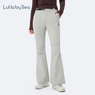 City Sea hike工装 喇叭裤 女 Lulla 高腰弹力户外休闲长裤