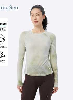 Aero wool天丝美丽诺羊毛长袖T恤运动户外打底衫女| Lulla by Sea