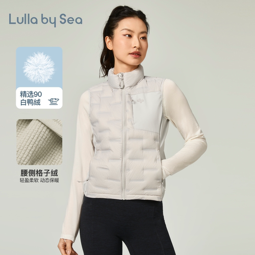 羽绒马甲背心户外骑行保暖上衣女