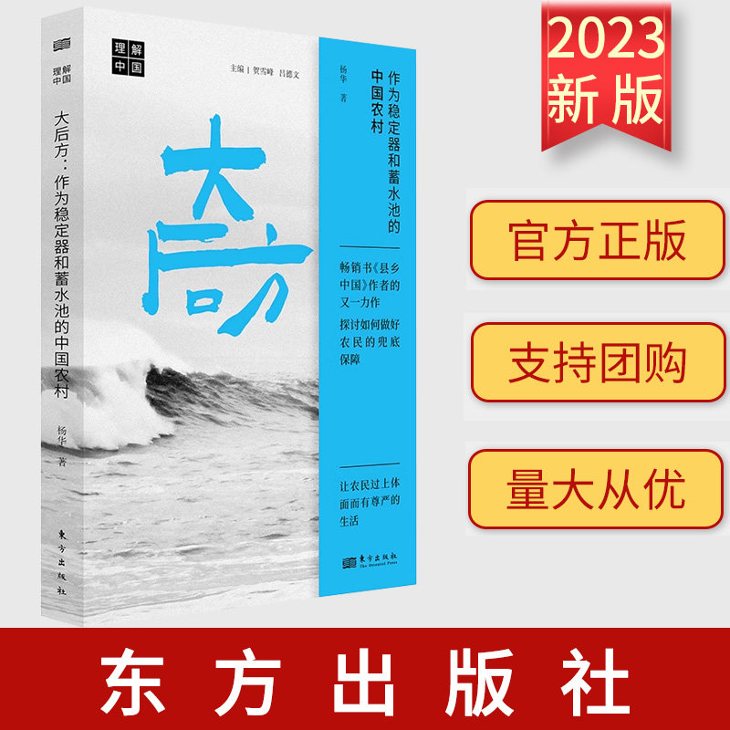 正版 大后方：作为稳定器和蓄水池的中国农村 杨华 深入探讨农民命运，解答出路之道 三农问题 东方出版社 9787520734233