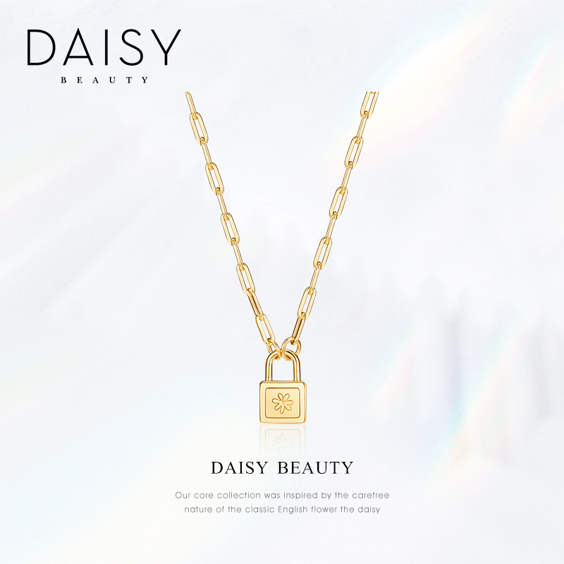 小锁头英国daisybeauty锁骨链