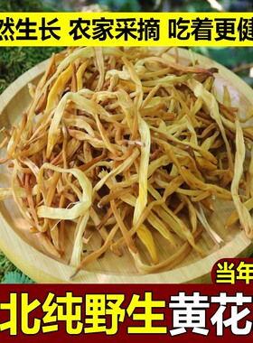 东北野生黄花菜干货黄花菜干长白山煲汤炖菜黄花菜新货无根金针菜