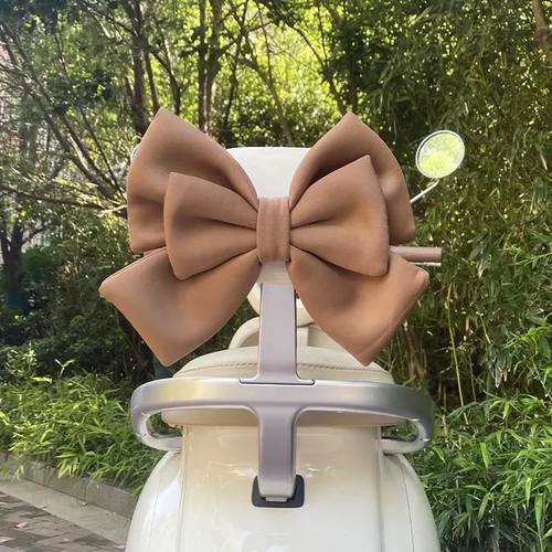 电动车蝴蝶结大装饰配件可爱电瓶车贴纸雅迪台铃爱玛摩托尾部改造