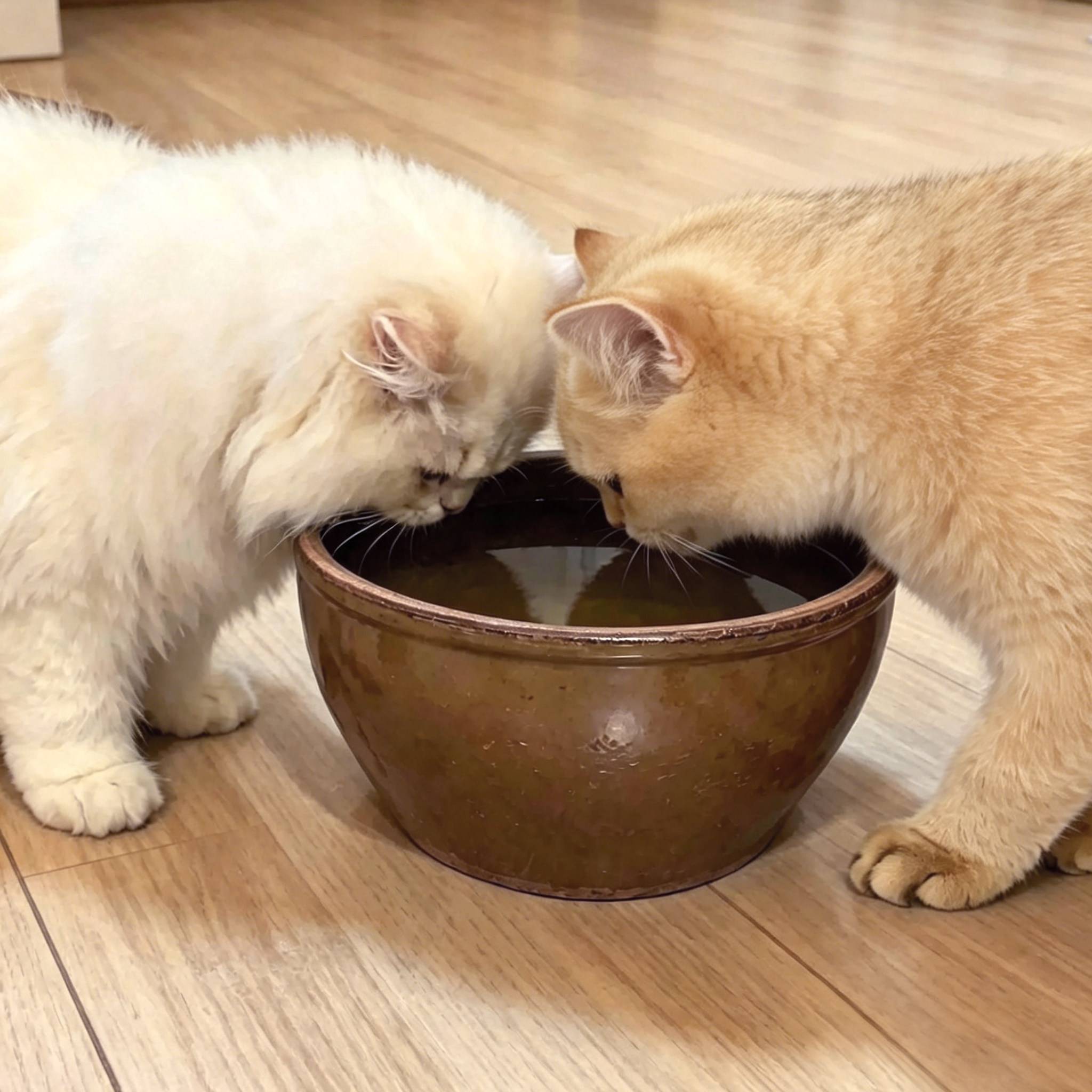 猫咪水碗超大口径水缸防打翻陶瓷碗喝水盆创意猫碗宠物狗狗饮水缸