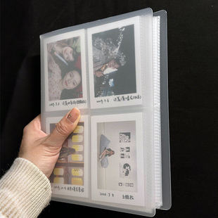 拍立得相册收纳本3寸追星小卡纪念册四宫格透明卡册4寸5寸6寸影集