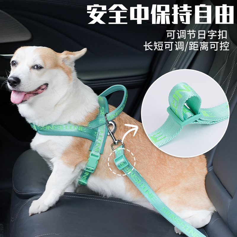 丁可狗狗车载安全带可调节