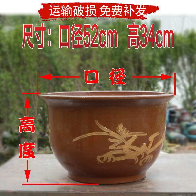 龙缸大花盆陶瓷家用大型种树庭院室外天台铁树花盆大号特大号超大