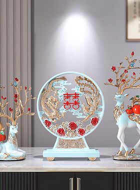 ぃ创意结婚礼物送新娘订婚求婚高档客厅电视柜摆件送闺蜜新婚礼物