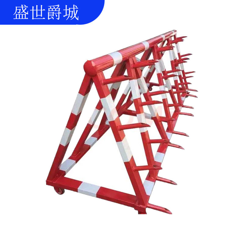 电动伸缩拒马移动护栏幼儿园学校单位门口带刺防冲撞人车隔离护栏