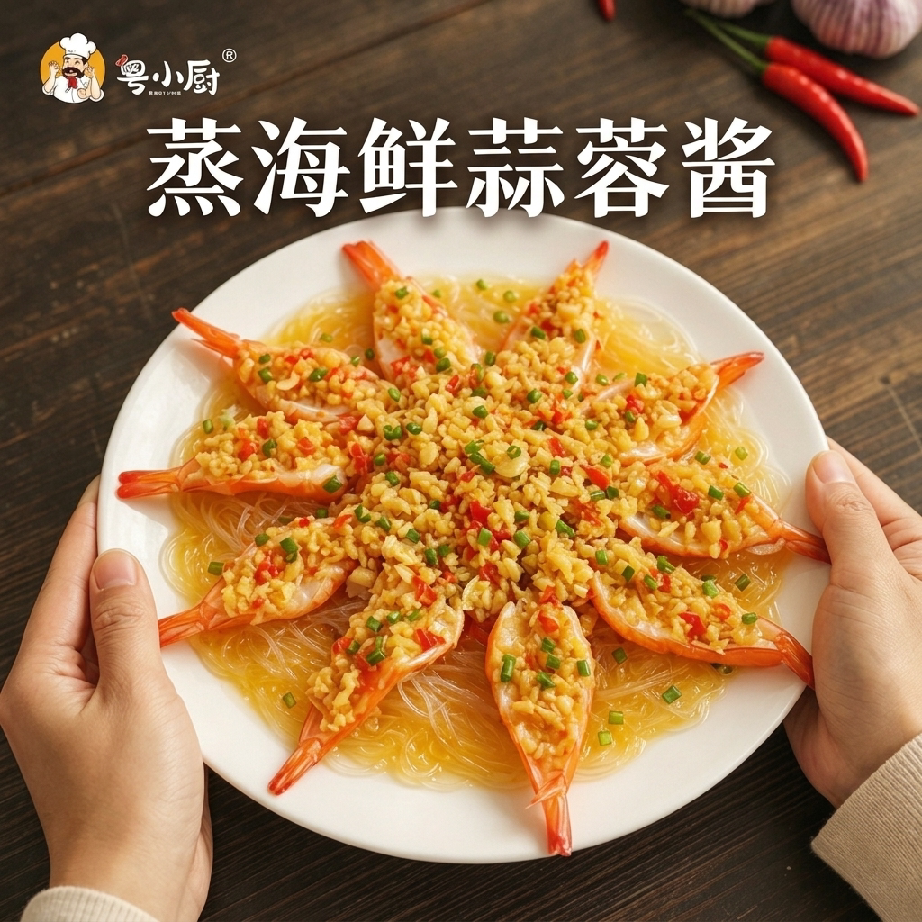 粤小厨蒸海鲜蒜蓉酱官方旗舰店