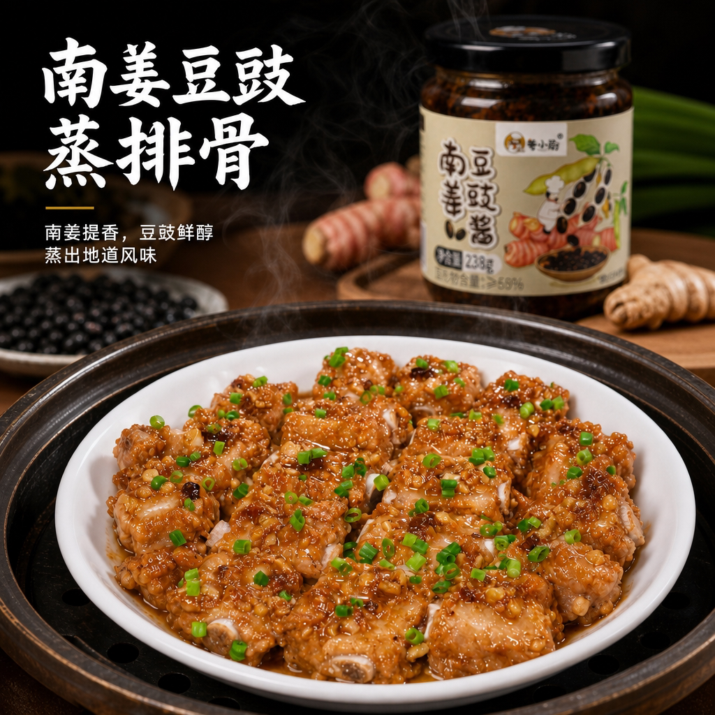 粤小厨南姜豆豉广东潮汕风味
