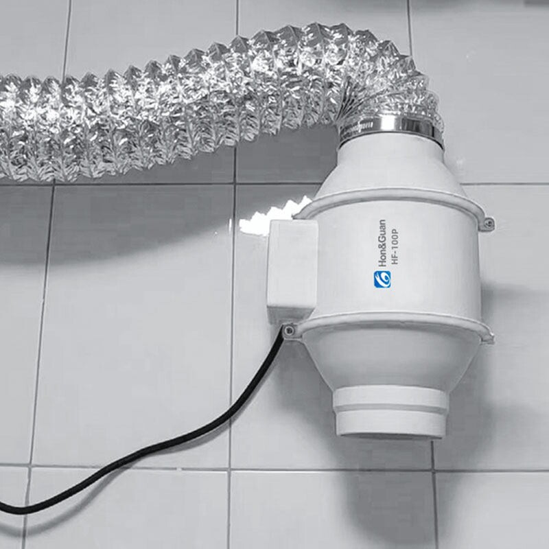 鸿冠静音排气扇抽风机强力大功率抽风机家用厨房卫生间厨房排风扇