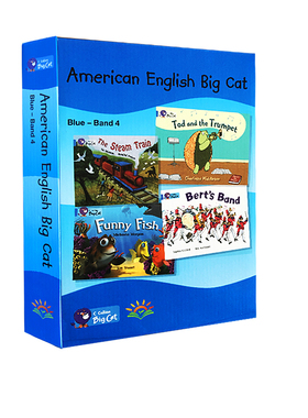 American English Big Cat 4阶段进口英文原版儿童分级阅读美版柯林斯大猫系列蓝色级别4儿童分级阅读教材20册6-8岁赠音视频小达人