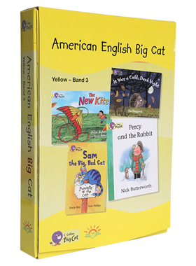 American English Big Cat 3阶段教材进口英文原版儿童分级阅读美版柯林斯大猫系列黄色级别3儿童分级阅读19册6-8岁赠音视频小达人