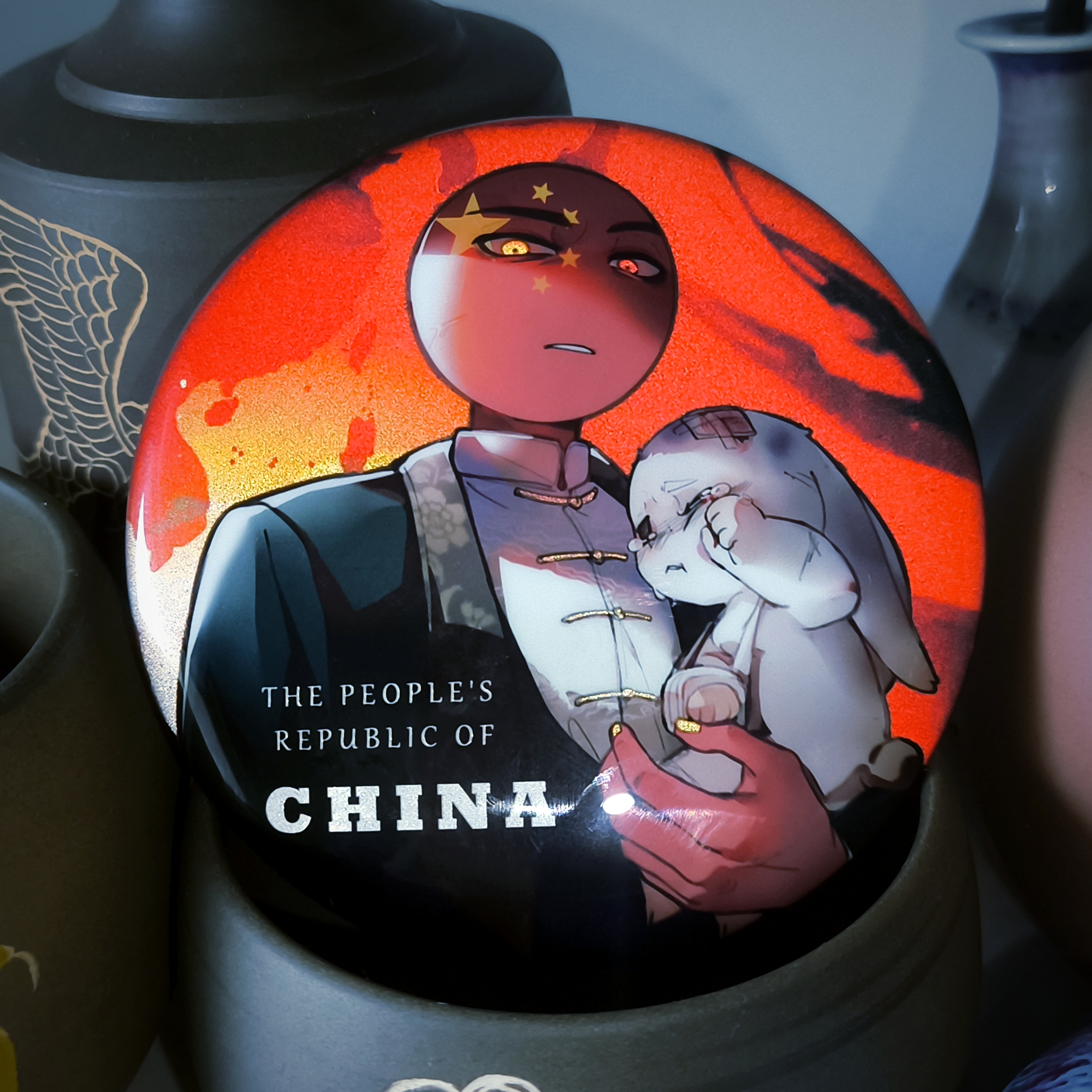 国家拟人+黑狼D+ch+徽章+色纸