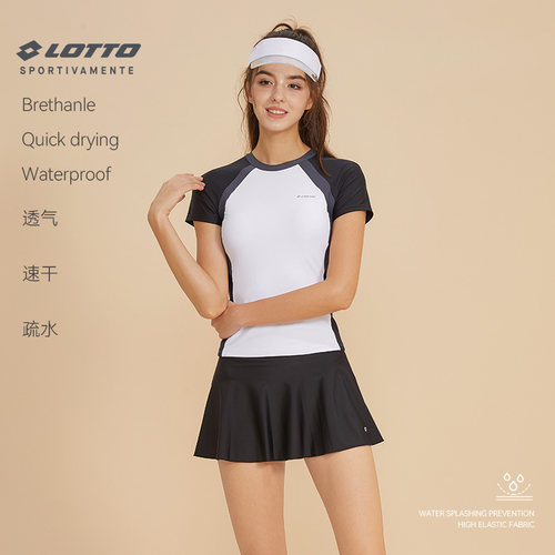 乐途复古专业泳装女沙滩少女复古