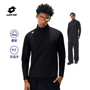 立领套头休闲男子上衣宽松舒适百搭T恤 新款 乐途运动卫衣男款 春季