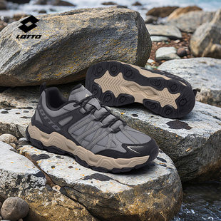 乐途男鞋户外登山鞋男春季新款减震跑步鞋子厚底防滑休闲运动鞋女