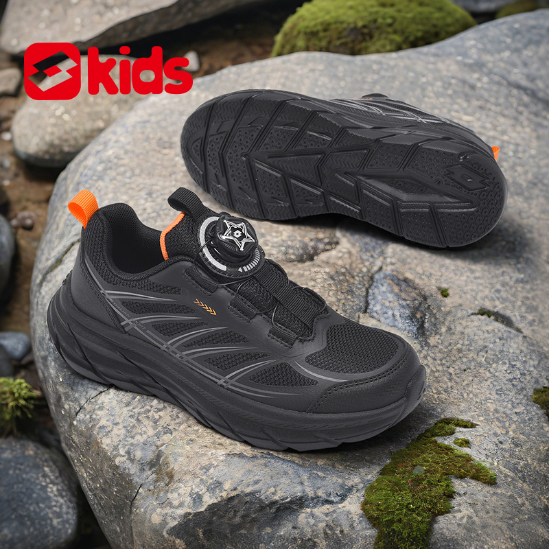 乐途儿童运动鞋2025新款秋冬中大童减震旋钮鞋防滑耐磨户外跑步鞋