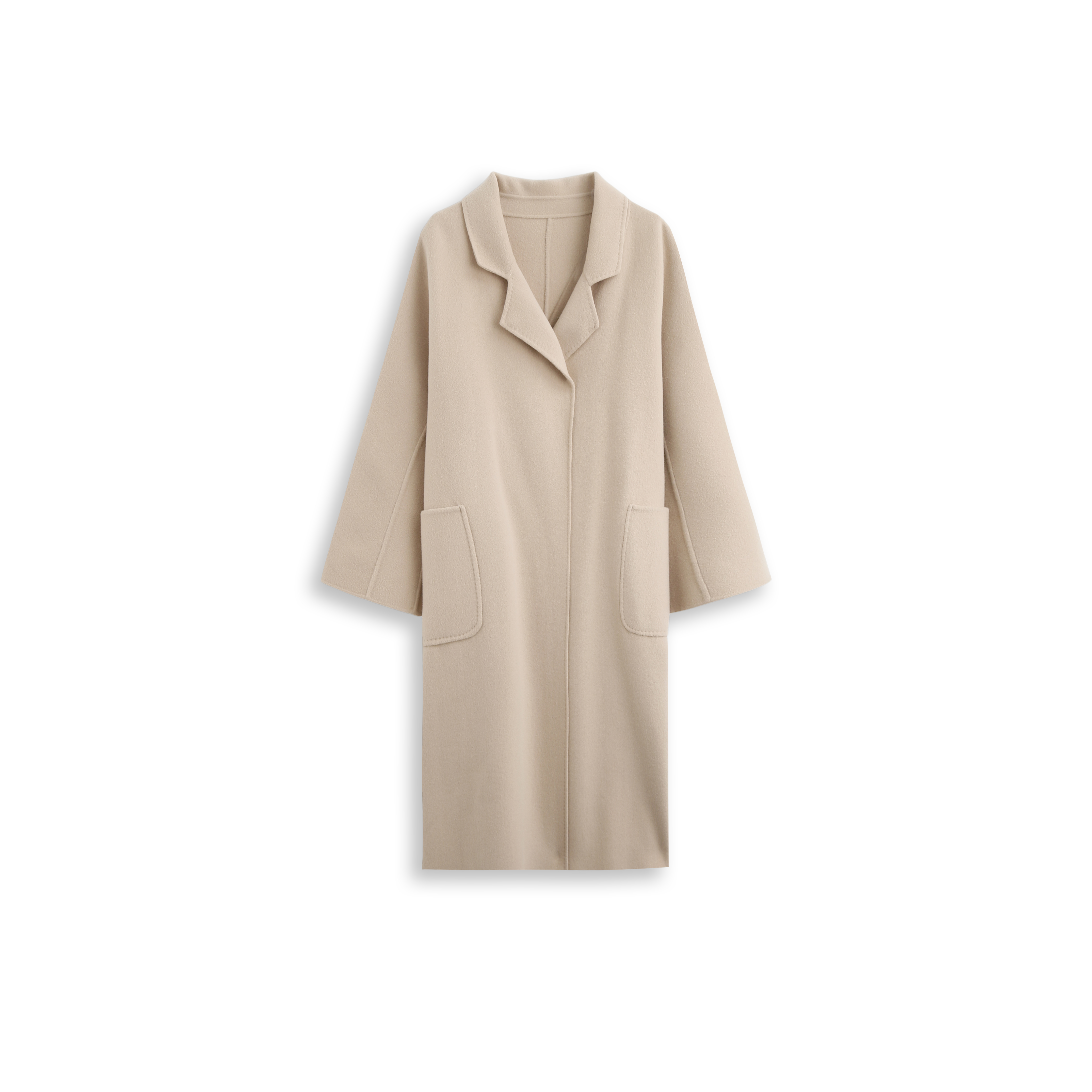 【小田Tia】2025长款双面呢大衣时尚秀场款-040