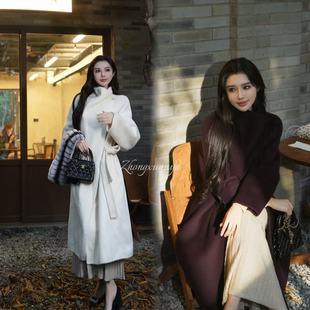 秀场款 双面呢大衣时尚 2025长款 6004 花花推荐