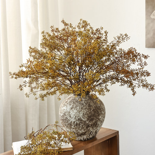 小米果干花花束天然永生花干果