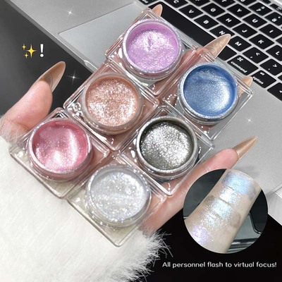 CAPPUVINI碎钻水润高光液 爆闪破碎液体眼影提亮液体高光碎钻彩妆