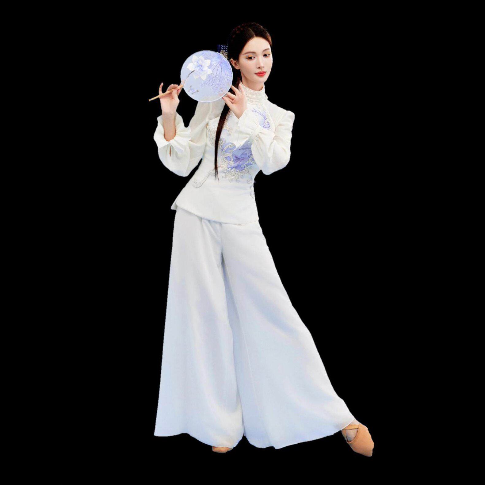 金晨青花瓷同款舞蹈服中国风国风古典舞艺考演出服装儿童女飘逸