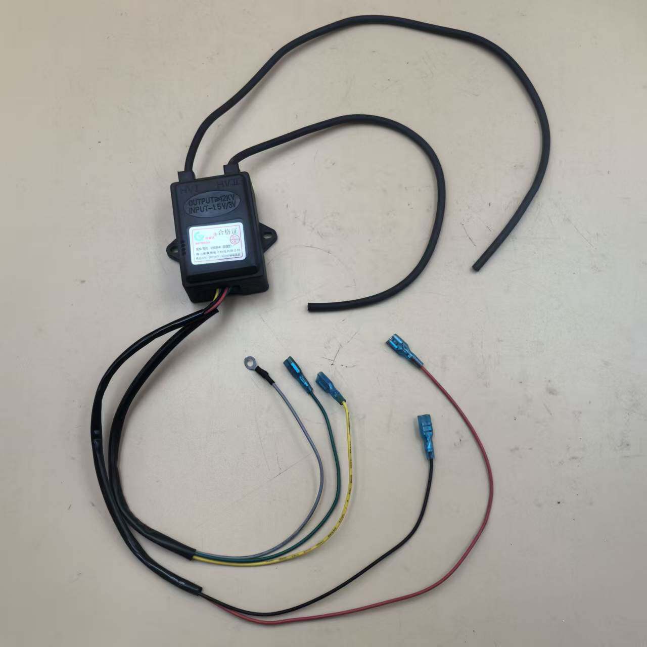 燃气灶双灶通用1节电池1.5V3V脉冲点火器带媳火保护带线1节电池