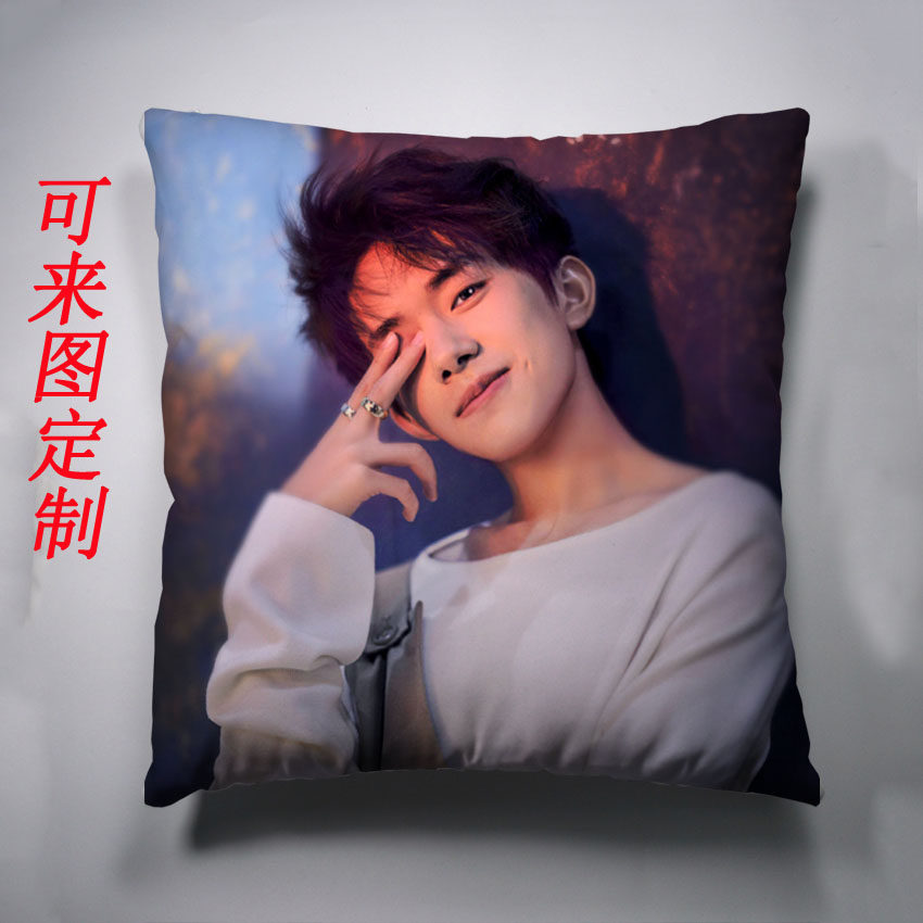 易烊千玺抱枕靠垫定制 周边tf动漫毛绒/抱枕/坐垫