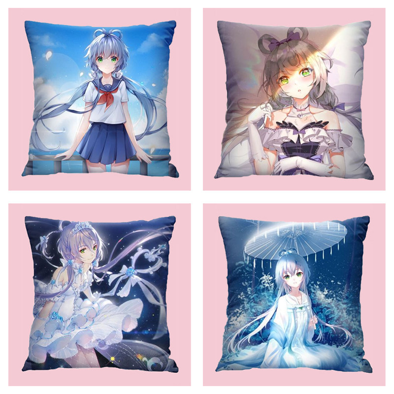 洛天依抱枕周边动漫二次元枕头定制照片靠垫创意礼物学生午睡靠枕