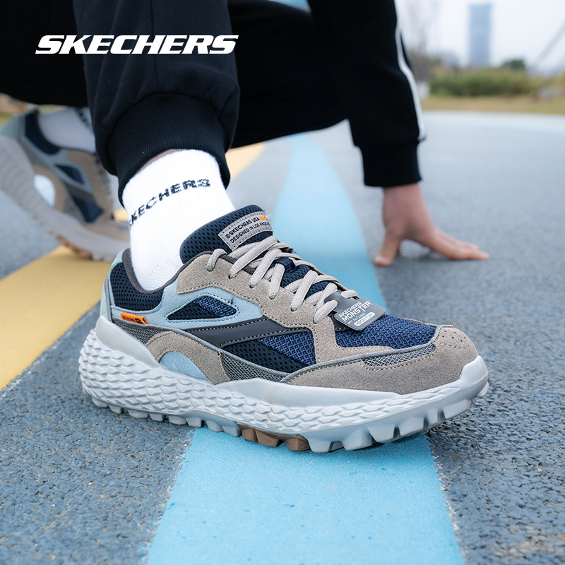 斯凯奇男鞋秋冬新款户外登山鞋软底减震徒步鞋男士旅游休闲鞋子