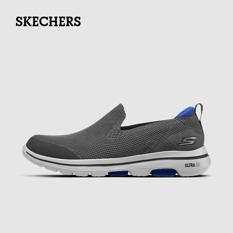 斯凯奇新款男士一脚蹬健步鞋