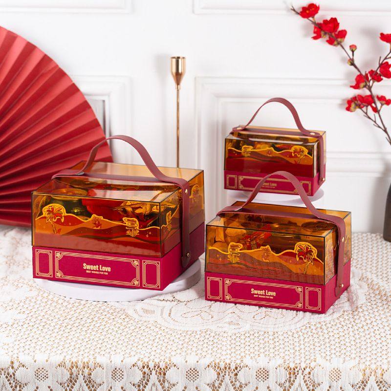 礼物盒亚克力伴手礼品盒商务礼盒高档包装盒空盒森系婚礼喜糖盒子