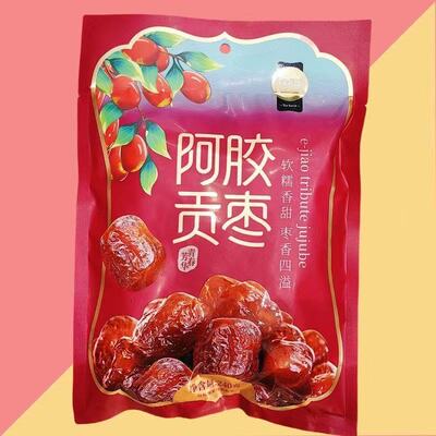 金语240g阿胶贡枣袋装居家囤货足量包装甜而不腻高性价比