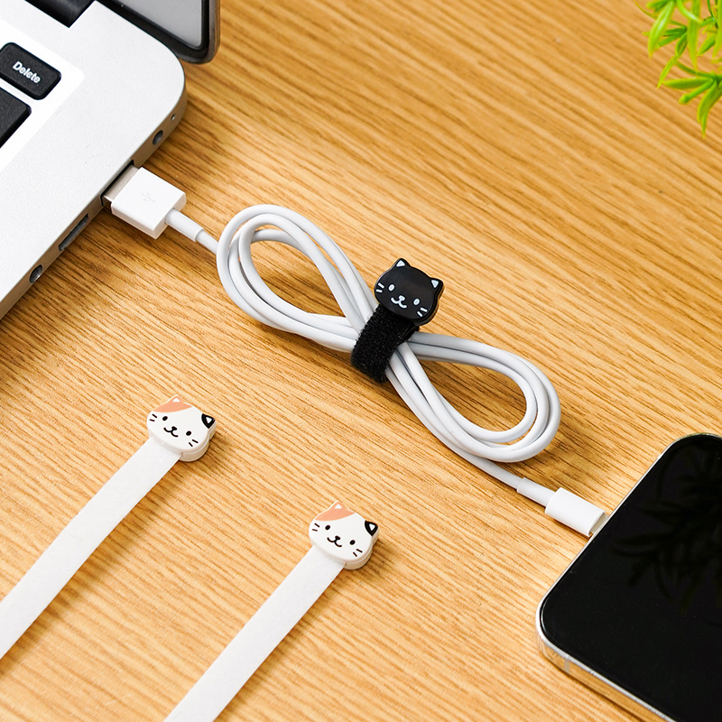 猫咪数据线理线器电脑线集线器