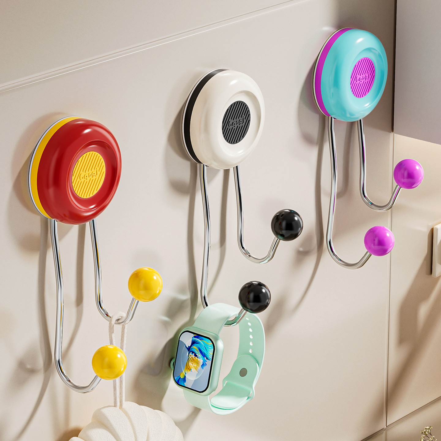 多巴胺挂钩免打孔强力承重粘胶