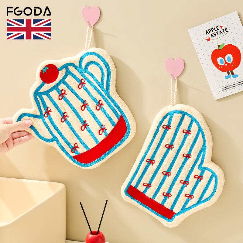 可爱手套水壶擦手巾挂式吸水速干