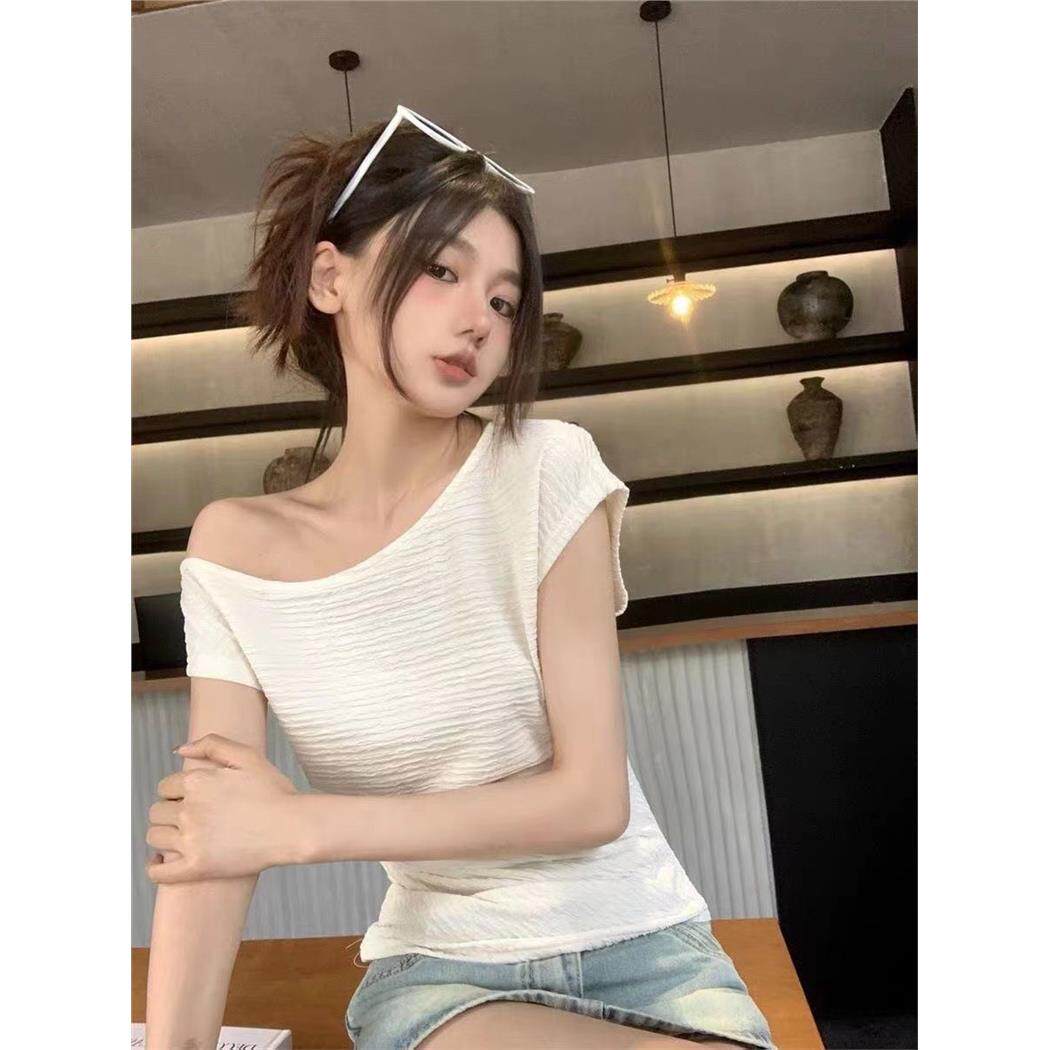 套装女夏季法式肌理感褶
