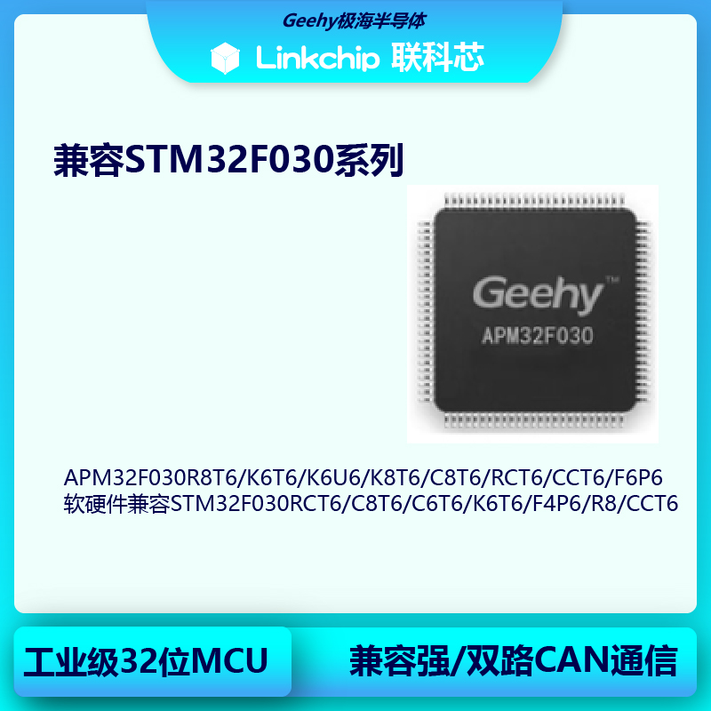 极海APM32F030CCT6/R8T6/K6T6/K6U6/K8T6/C8T6/RCT6/F6P6兼容STM-封面