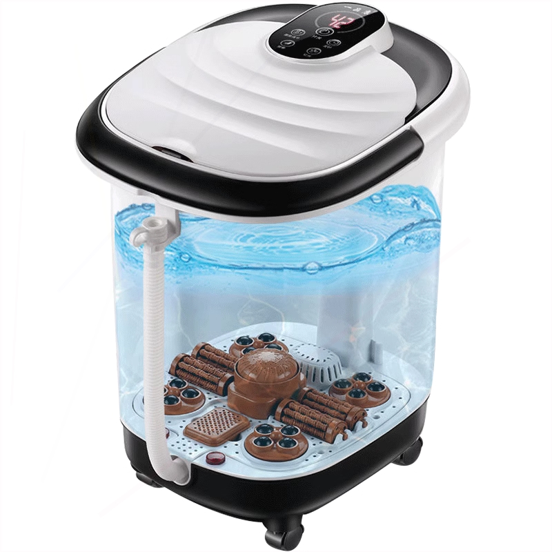 一品康足浴盆高深桶电动按摩家用脚桶过小腿自动恒温洗脚盆加热泡