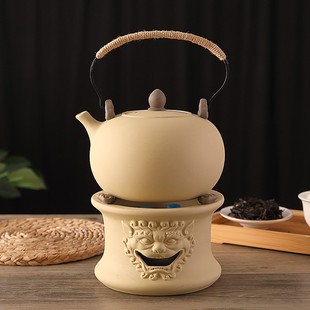 纯陶茶壶提梁壶陶瓷烧水壶复古煮茶壶功夫茶壶炭炉电陶炉壶泡茶壶
